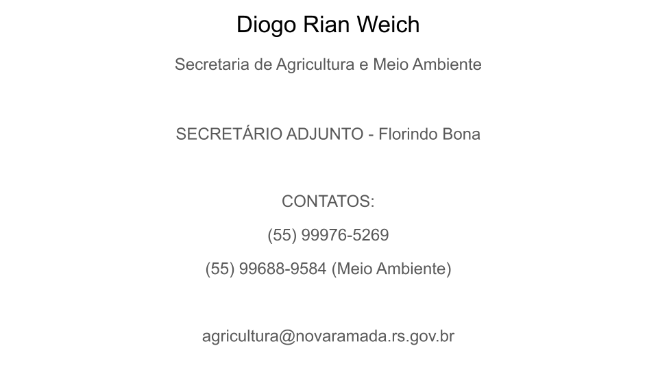 Secretaria de Agricultura e Meio Ambiente