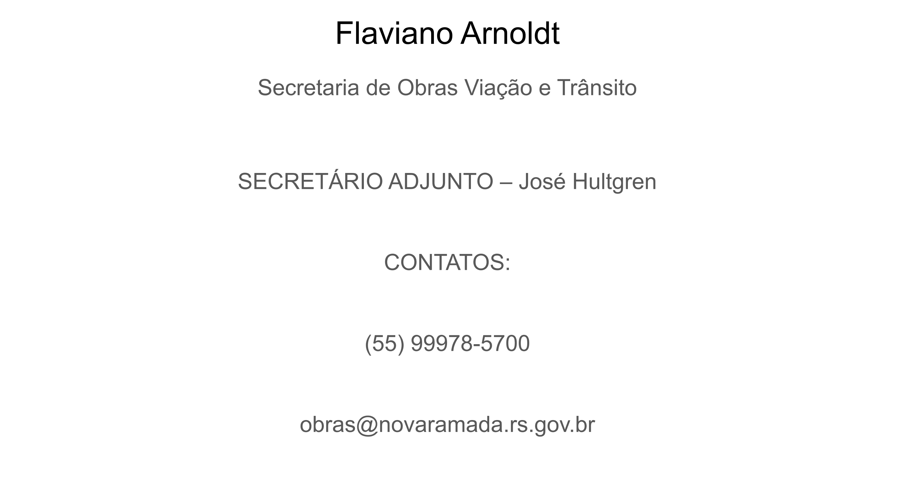 Secretaria de Obras Viação e Trânsito